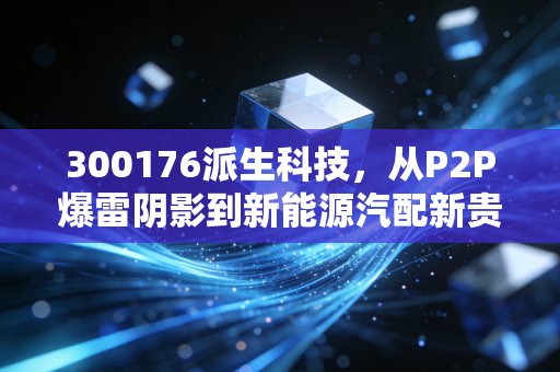 300176派生科技，从P2P爆雷阴影到新能源汽配新贵，东莞制造的十年沉浮启示录