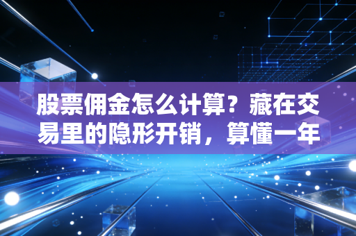 股票佣金怎么计算？藏在交易里的隐形开销，算懂一年能省出一部最新款iPhone