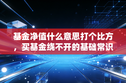 基金净值什么意思打个比方,买基金绕不开的基础常识,别亏了还不知道钱花在哪