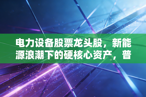 电力设备股票龙头股,新能源浪潮下的硬核心资产,普通人怎么抓得住时代红利?