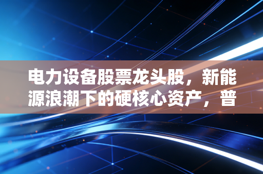 电力设备股票龙头股，新能源浪潮下的硬核心资产，普通人怎么抓得住时代红利？