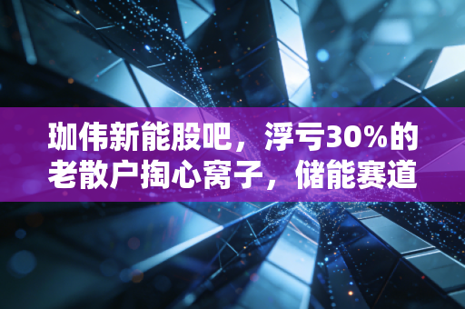 珈伟新能股吧，浮亏30%的老散户掏心窝子，储能赛道小票到底能不能拿？