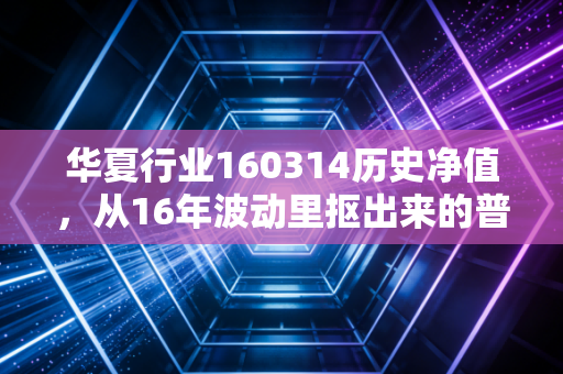 华夏行业160314历史净值，从16年波动里抠出来的普通人基金投资避坑指南