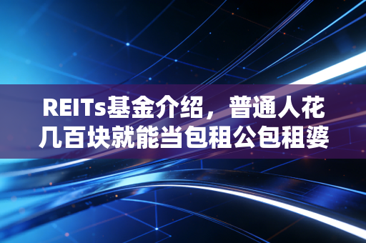 REITs基金介绍，普通人花几百块就能当包租公包租婆的低门槛投资工具