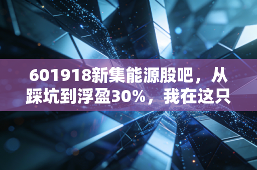 601918新集能源股吧，从踩坑到浮盈30%，我在这只煤电股里摸透的3个散户生存法则