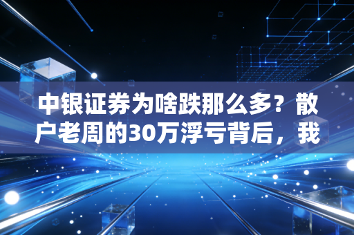 中银证券为啥跌那么多？散户老周的30万浮亏背后，我扒出了4个核心真相