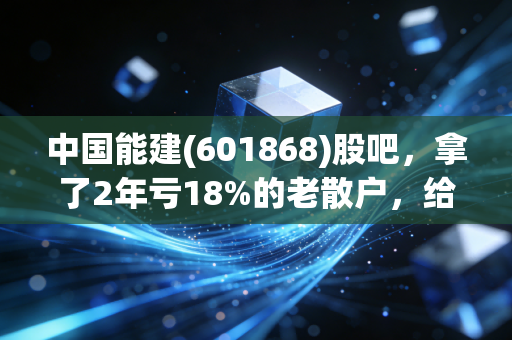 中国能建(601868)股吧，拿了2年亏18%的老散户，给你聊聊这只基建茅的真实投资逻辑