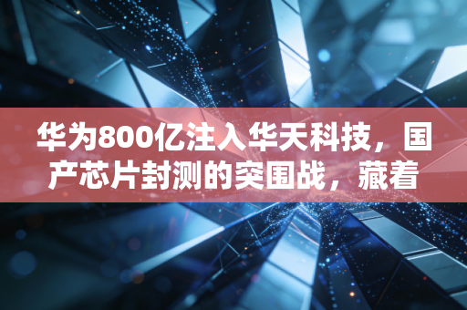 华为800亿注入华天科技，国产芯片封测的突围战，藏着你我都能抓住的普通人红利