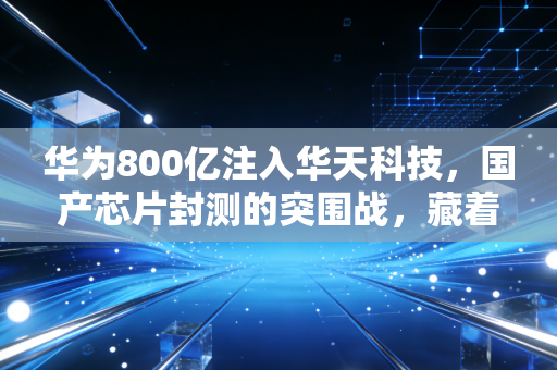 华为800亿注入华天科技，国产芯片封测的突围战，藏着你我都能抓住的普通人红利