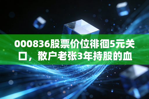 000836股票价位徘徊5元关口，散户老张3年持股的血泪反思，给所有投资者的警示