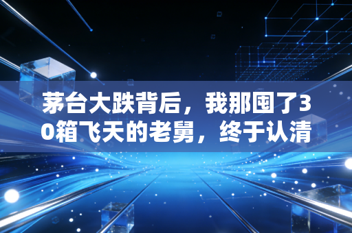 茅台大跌背后，我那囤了30箱飞天的老舅，终于认清了硬通货的幻觉