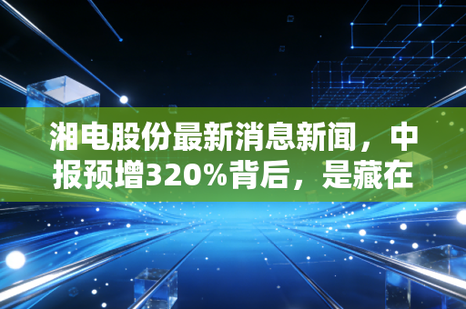 湘电股份最新消息新闻，中报预增320%背后，是藏在你我生活里的硬核制造逆袭