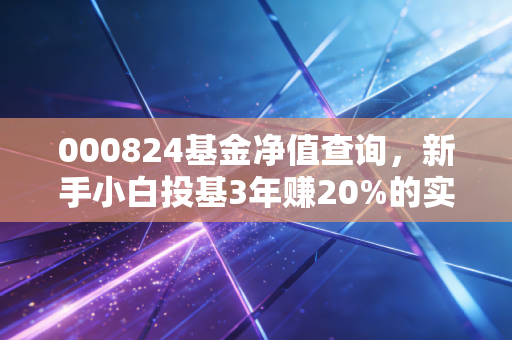 000824基金净值查询,新手小白投基3年赚20%的实操经验全分享