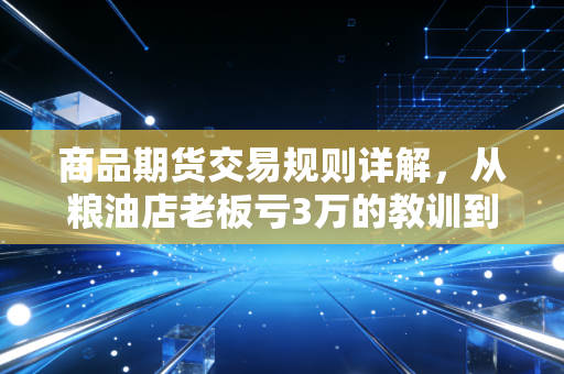 商品期货交易规则详解,从粮油店老板亏3万的教训到稳定盈利的实操指南