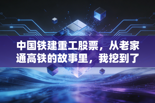 中国铁建重工股票，从老家通高铁的故事里，我挖到了这家大国重器的投资逻辑