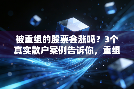被重组的股票会涨吗？3个真实散户案例告诉你，重组股的水比你想的深多了