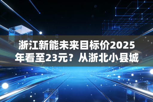 浙江新能未来目标价2025年看至23元?从浙北小县城的光伏大棚看新能源国企的成长逻辑