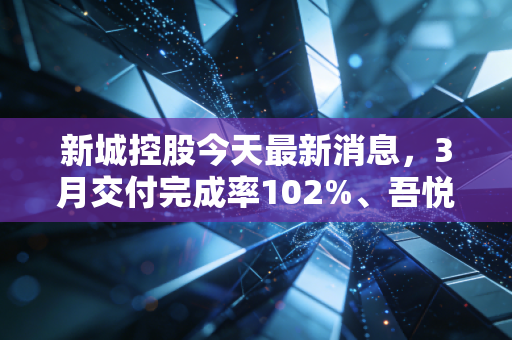 新城控股今天最新消息，3月交付完成率102%、吾悦广场新拓3城 千亿房企的稳逻辑变了吗？