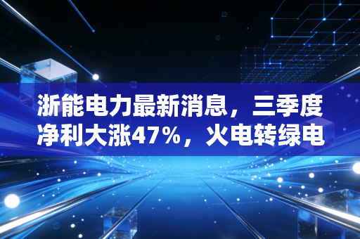 浙能电力最新消息，三季度净利大涨47%，火电转绿电的长跑选手值得普通人布局吗？