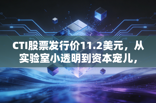 CTI股票发行价11.2美元，从实验室小透明到资本宠儿，普通人能抄作业吗？