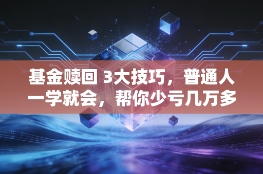 基金赎回 3大技巧,普通人一学就会,帮你少亏几万多赚十几万