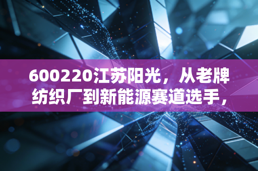 600220江苏阳光，从老牌纺织厂到新能源赛道选手，普通散户踩过的坑与藏着的机会