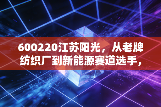 600220江苏阳光，从老牌纺织厂到新能源赛道选手，普通散户踩过的坑与藏着的机会