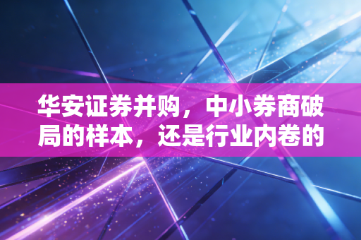 华安证券并购,中小券商破局的样本,还是行业内卷的新序章?