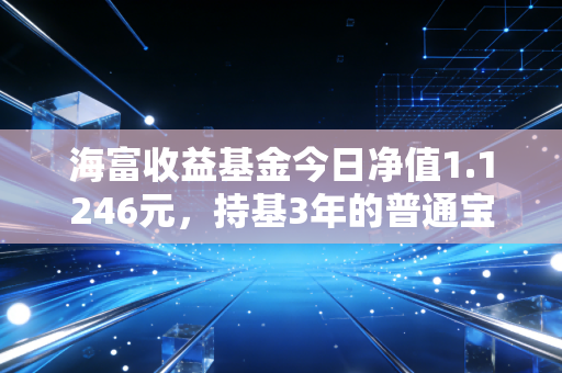 海富收益基金今日净值1.1246元,持基3年的普通宝妈,给新手的5条肺腑建议