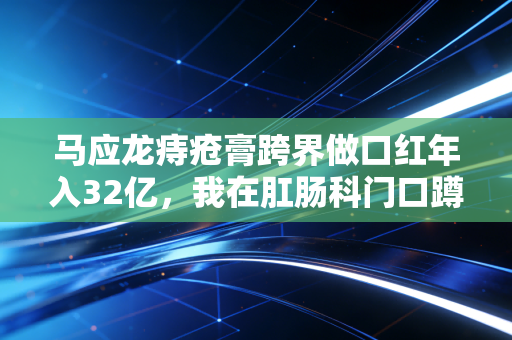 马应龙痔疮膏跨界做口红年入32亿，我在肛肠科门口蹲了3天，看懂了老国货的反套路生存逻辑
