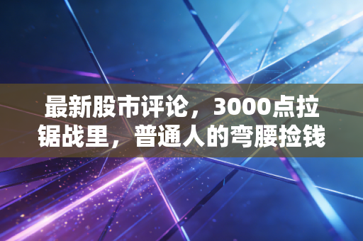 最新股市评论，3000点拉锯战里，普通人的弯腰捡钱机会真的存在吗？