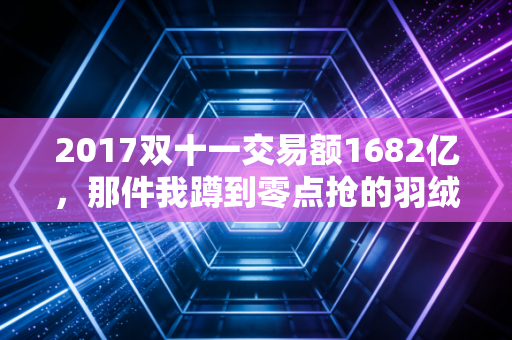 2017双十一交易额1682亿,那件我蹲到零点抢的羽绒服,藏着中国电商最隐秘的拐点