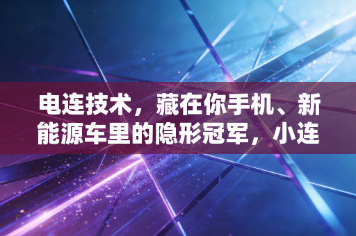 电连技术，藏在你手机、新能源车里的隐形冠军，小连接器如何撑起千亿赛道想象？