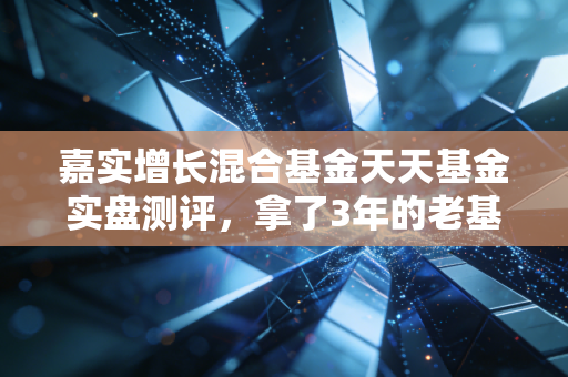嘉实增长混合基金天天基金实盘测评，拿了3年的老基民告诉你，这只长跑基到底能不能打？