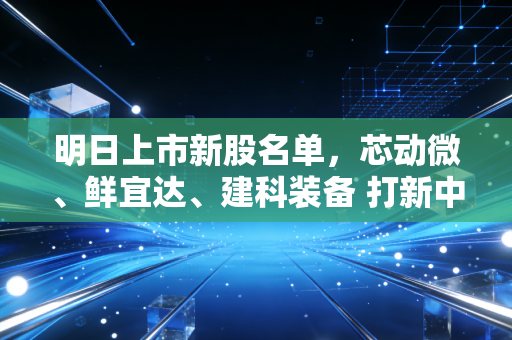 明日上市新股名单，芯动微、鲜宜达、建科装备 打新中签的股民该持有还是落袋？