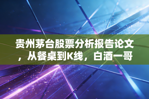 贵州茅台股票分析报告论文，从餐桌到K线，白酒一哥的投资价值到底还有多少想象力？