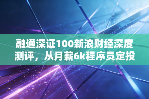 融通深证100新浪财经深度测评,从月薪6k程序员定投5年的真实经历,看懂宽基指数赚钱的底层逻辑
