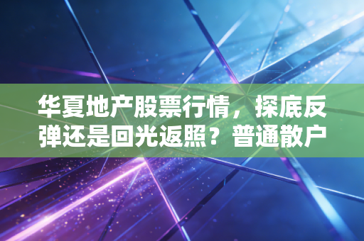 华夏地产股票行情，探底反弹还是回光返照？普通散户要不要上车？