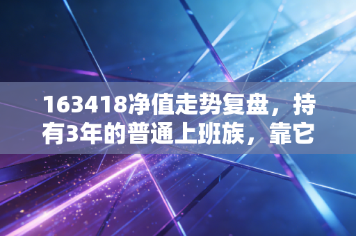 163418净值走势复盘,持有3年的普通上班族,靠它跑赢了通胀还攒下了首付款
