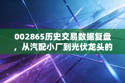 002865历史交易数据复盘,从汽配小厂到光伏龙头的3倍行情密码,普通人能抄到什么作业?