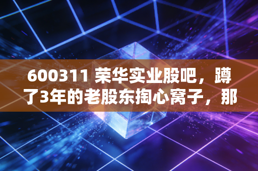 600311 荣华实业股吧,蹲了3年的老股东掏心窝子,那些保壳、重组、抄底的真话我全说了