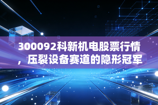 300092科新机电股票行情，压裂设备赛道的隐形冠军，普通散户该怎么抓住细分行业的红利？