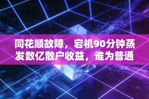 同花顺故障,宕机90分钟蒸发数亿散户收益,谁为普通人的血汗钱负责?