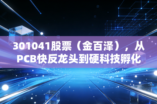 301041股票(金百泽),从PCB快反龙头到硬科技孵化平台,普通散户能吃到这波产业红利吗?