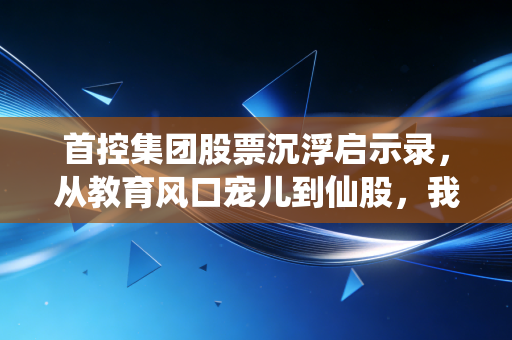 首控集团股票沉浮启示录,从教育风口宠儿到仙股,我见过最真实的散户踩坑故事
