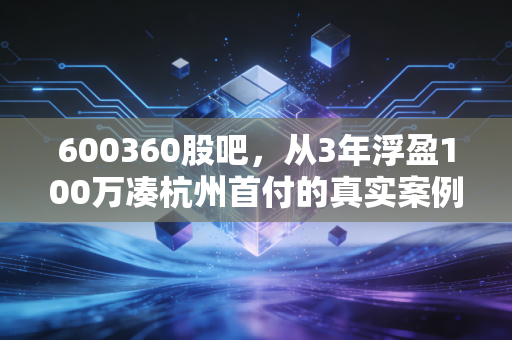 600360股吧，从3年浮盈100万凑杭州首付的真实案例，看懂普通散户的赚钱底层逻辑