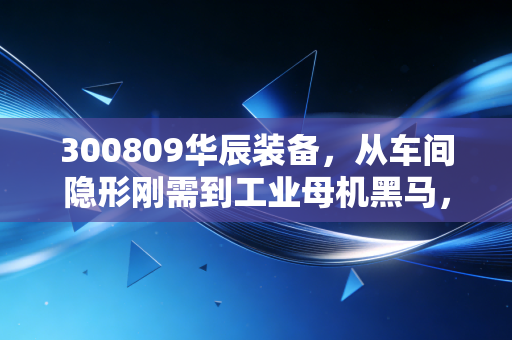 300809华辰装备，从车间隐形刚需到工业母机黑马，普通人能握住高端制造的红利吗？