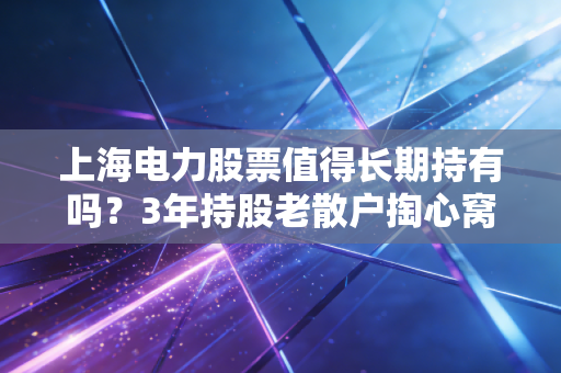 上海电力股票值得长期持有吗？3年持股老散户掏心窝分享，看懂能源逻辑再下注