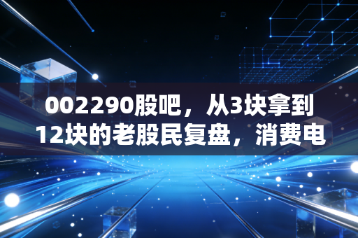 002290股吧,从3块拿到12块的老股民复盘,消费电子赛道的慢牛坑我替你们踩过了