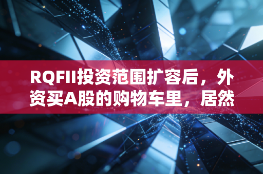 RQFII投资范围扩容后,外资买A股的购物车里,居然藏着普通人的理财机会?